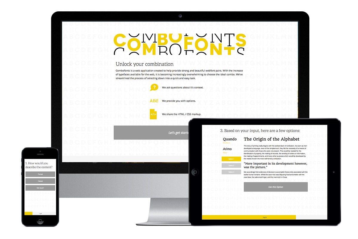 Combofonts devices