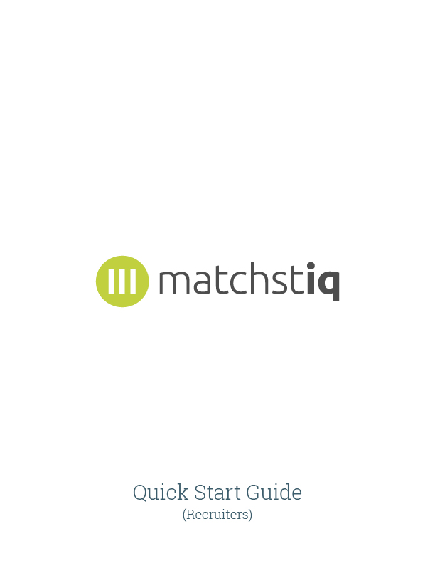 Quickstart Guide: Recruiters Page 1