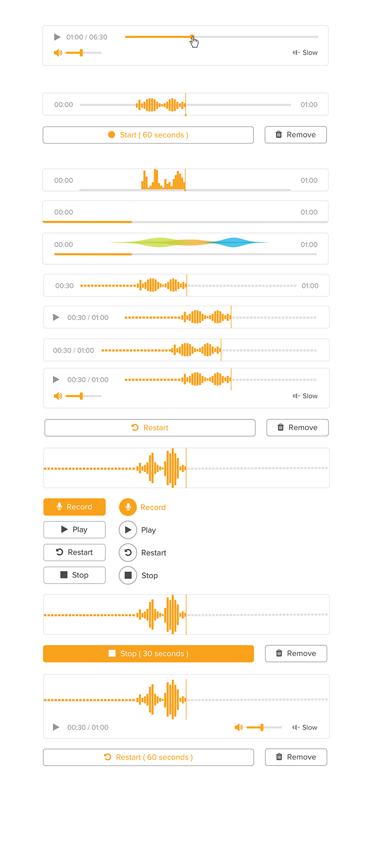 Audio Equalizer Mockup Explorations