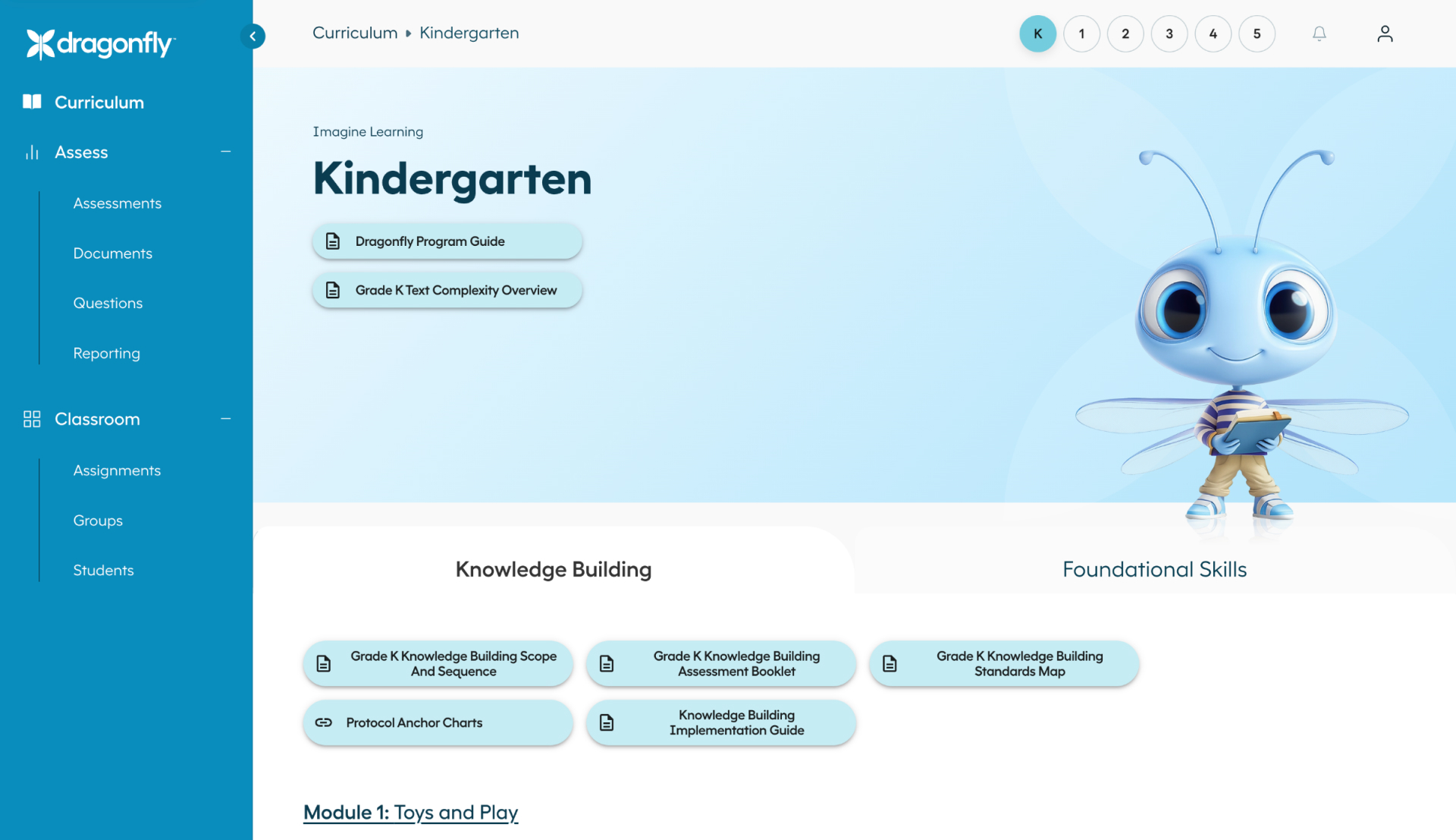 Dragonfly teacher curriculum