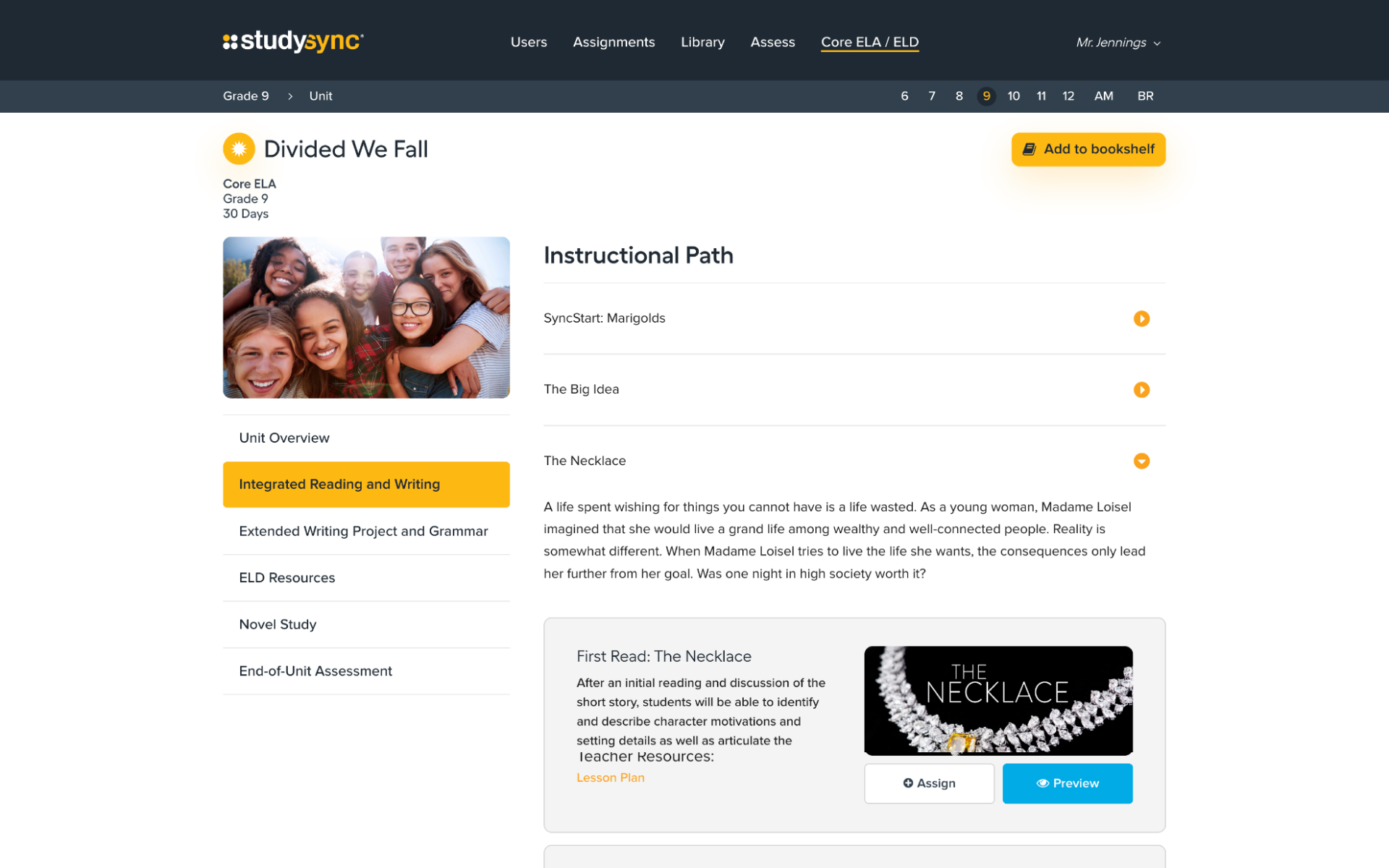 Teacher Unit Path