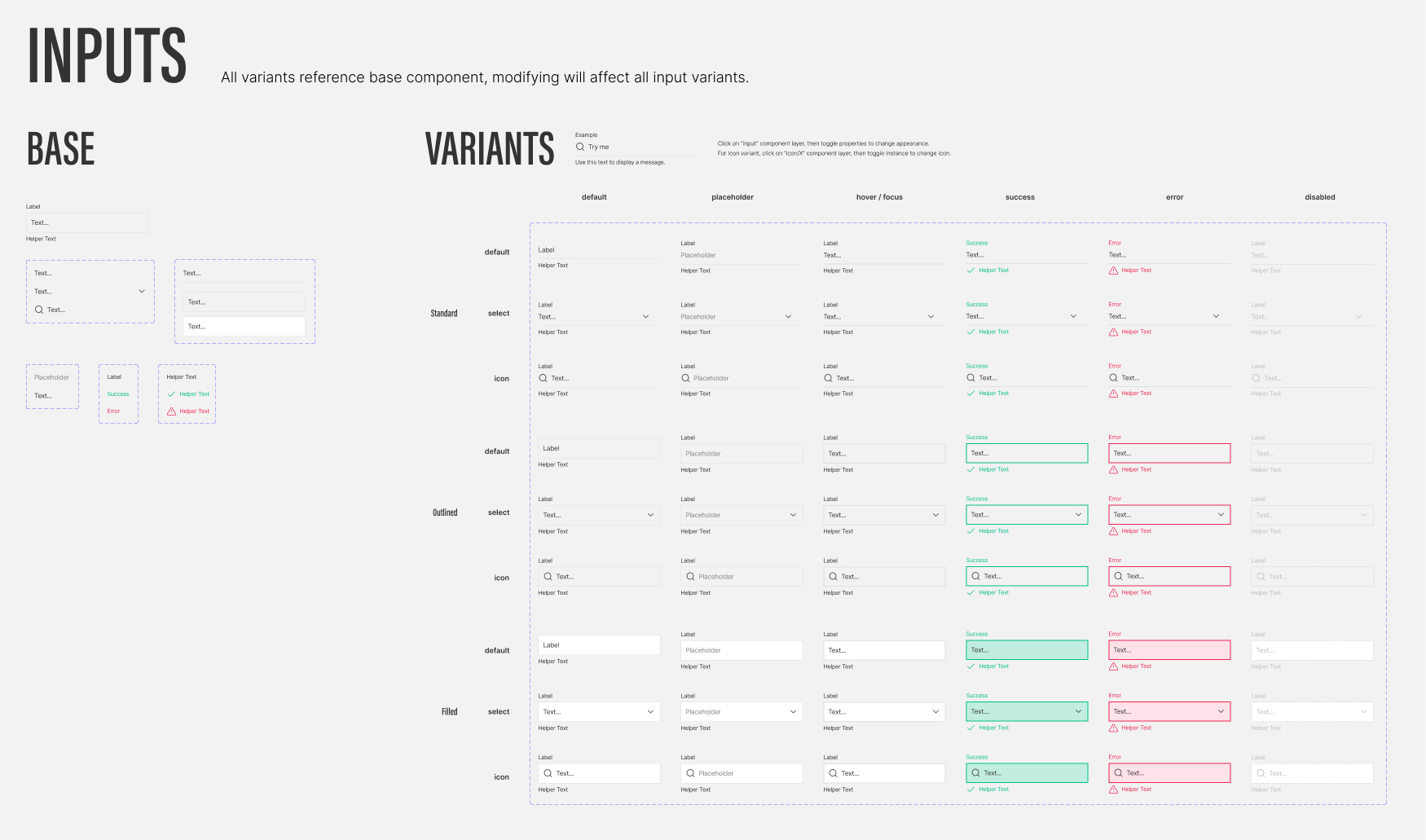 Traverse Figma input component